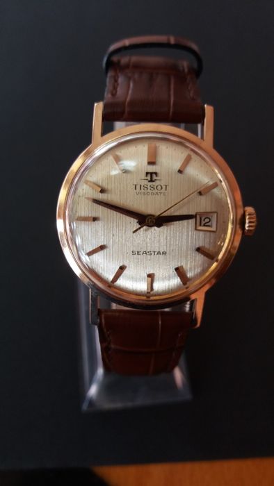 Ceas aur 18k Tissot Visodate Seastar, vintage(ekymv21)