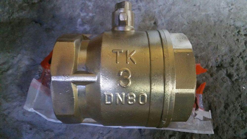 Кран шаровый латунный DN80