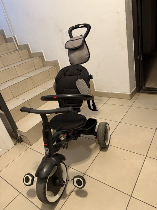 Tricicletă pliabilă QPlay Rito+, Gri