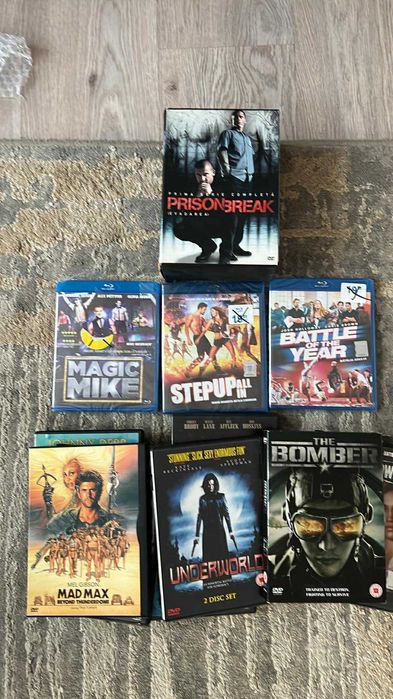 Set filme Blu-ray + Prison Break sezon 1 + carcase DVD – 50 lei