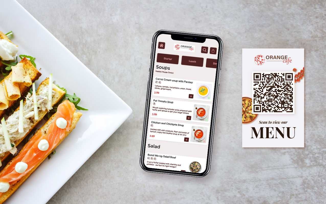 QR menu для кафе, ресторанов и кофеин: 4 200 тг. - Оборудование Астана на  Olx