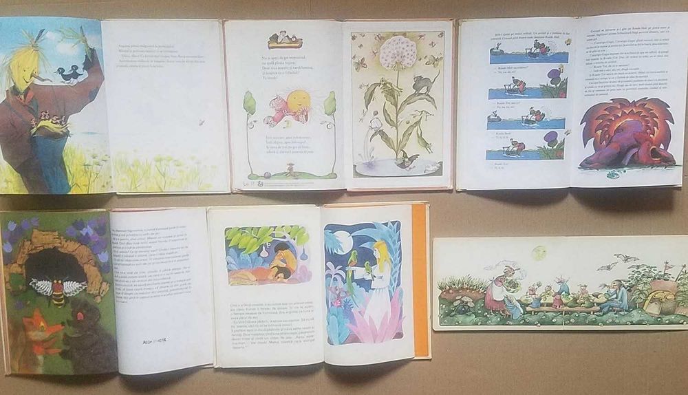 Carti vechi pentru copii. Ilustratii minunate