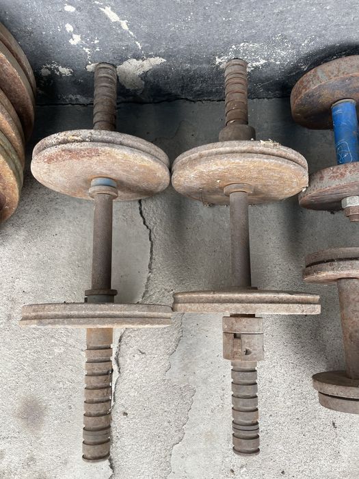 Гири, гантели, блины от штанги.