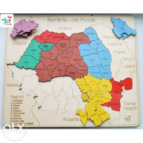 Puzzle Harta Romaniei Cu Judete Cluj Napoca Olx Ro