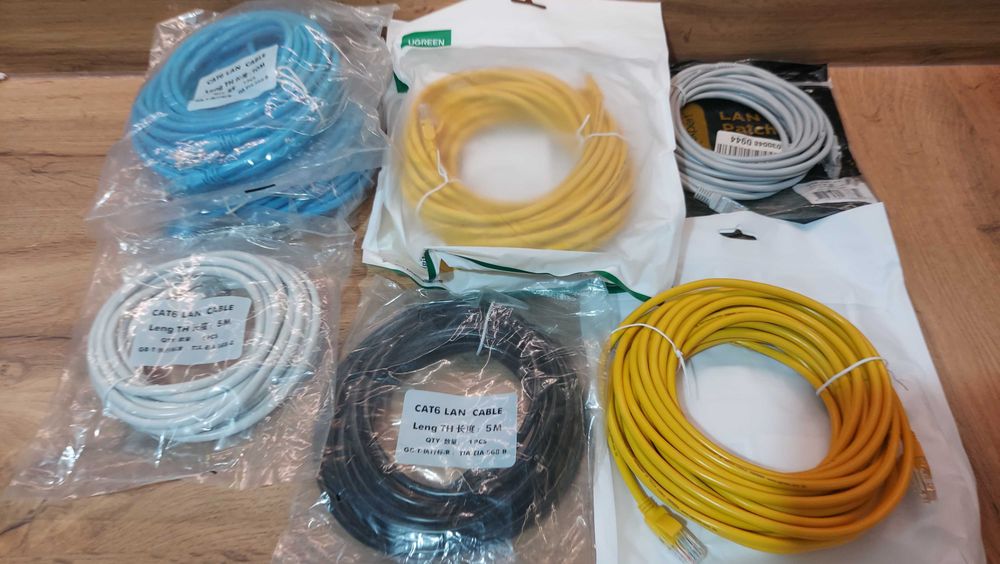UTP Lan кабели для интернета разной длины от 5м до 50м 6 категории 5е