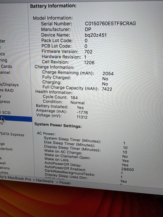 Macbook Pro 15” Mid 2014
