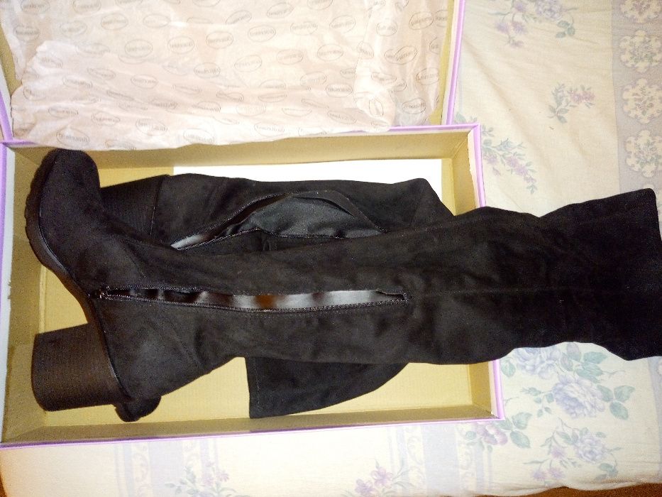 Cizme dama peste genunchi (lungi) toc gros comode (70cm)