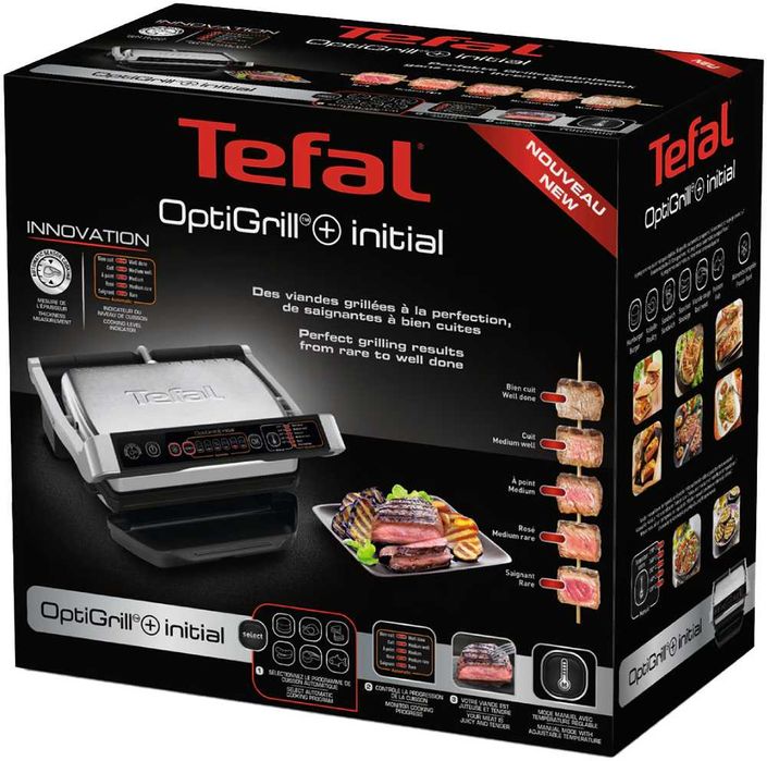 Gratar electric nou, nefolosit Tefal OptiGrill+ Initial in cutie