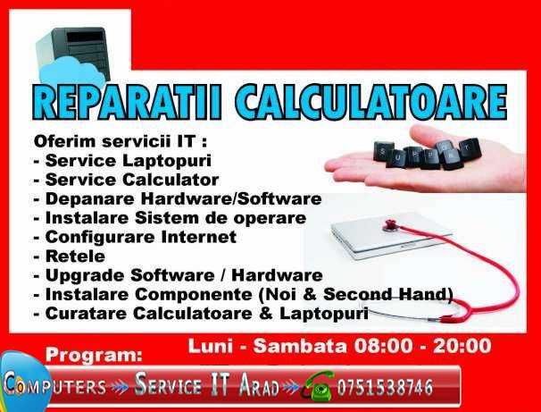 Reparații Pc Laptop/Instalare Windows 11 /10 /7 Service domiciliu Arad