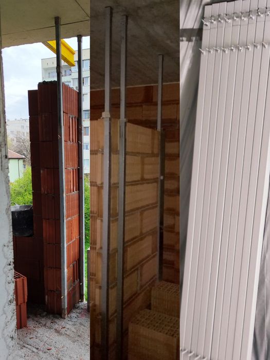 Телескопични водачи за зидария с вградена пружина (реглета)