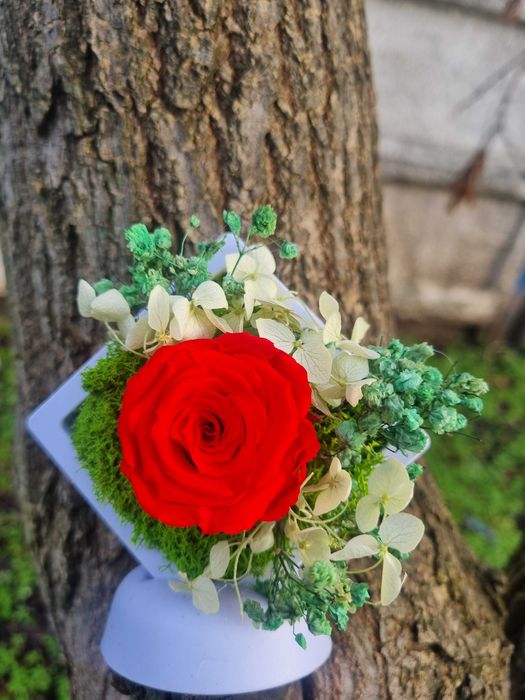 Martisoare cu licheni si flori criogenate