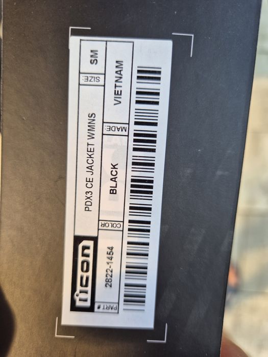 Geacă de damă moto Icon PDX3 negru S