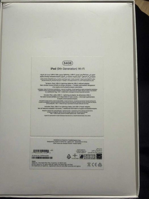Tabletă Apple iPad 9 64GB Space Gray – Pentru Piese / Reparații