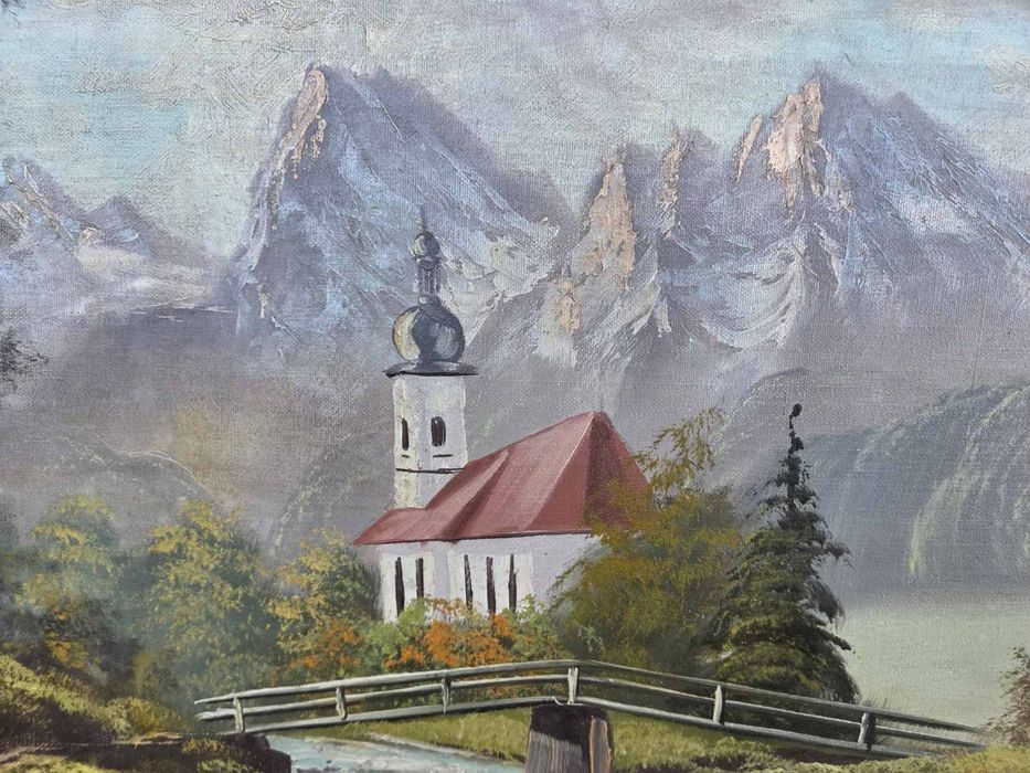 Голяма маслена картина пейзаж