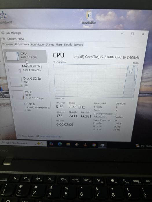 Laptop Lenovo T460 Intel I5 SSD 256gb 8 gb Ram