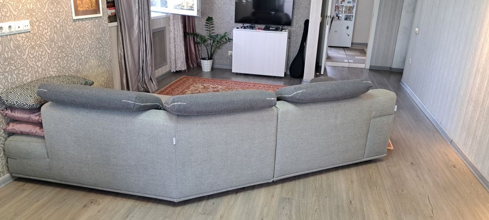 Диван Ferrari Divani Италия, 3 секции, 420 см, ткань Aquaclean
