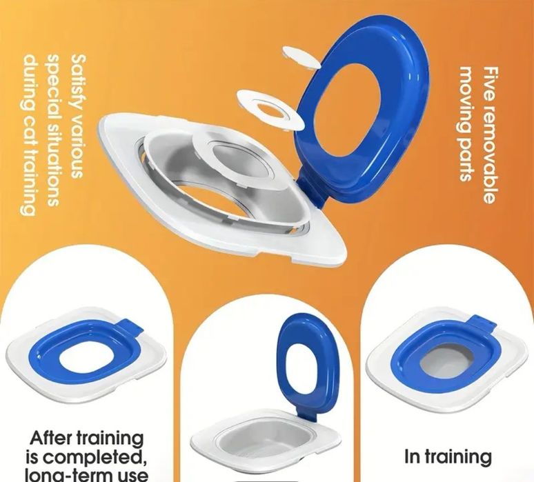 Преходна седалка за тоалетна за котки