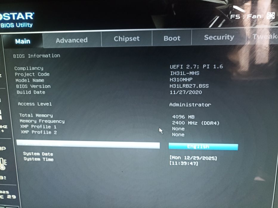 Комплект H310MHP VER:7.0