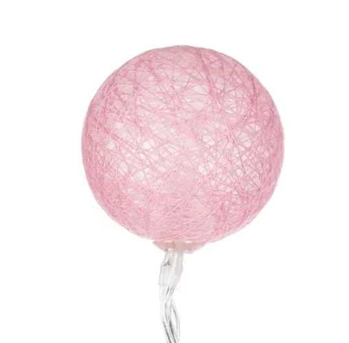 Детска палатка къща + светещ гирлянд лампички тип памучни топчета