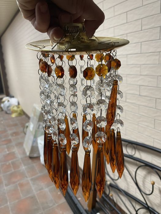 Софиты хрустальные и янтарными элементами