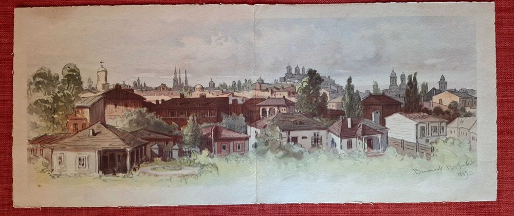 Cromolitografii - Preziosi - Bucurestii in 1869