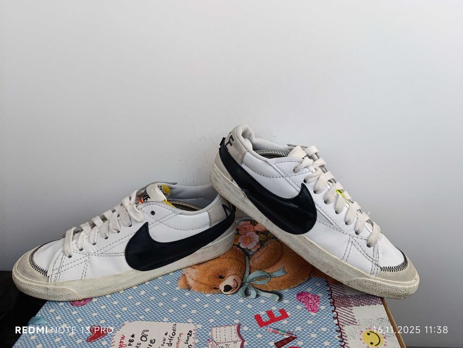 Nike Blazer Low 77 Jumbo White Black''оригинални маратонки 46 номер