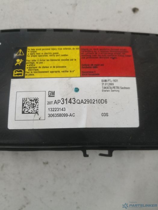 Airbag Jaguar Xf (Cc9_, X250) [ 2008 - 2015 ] Oem 13223143
