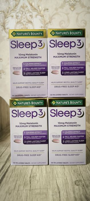 Sleep3 (10 mg Melatonin) — Uyqusizlikka qarshi 3 bosqichli yechim!