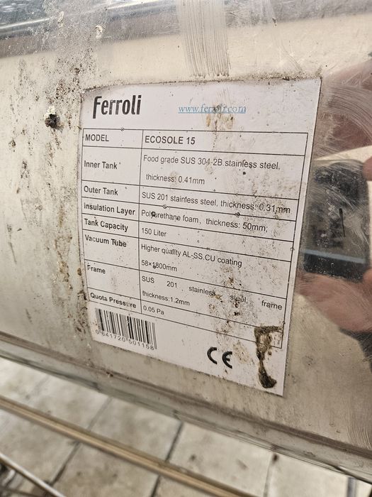 Panou solar ferroli 180 litri