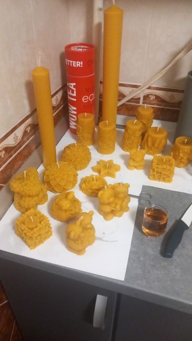 Ceara brută și lumânări naturale din ceara de albine!!
