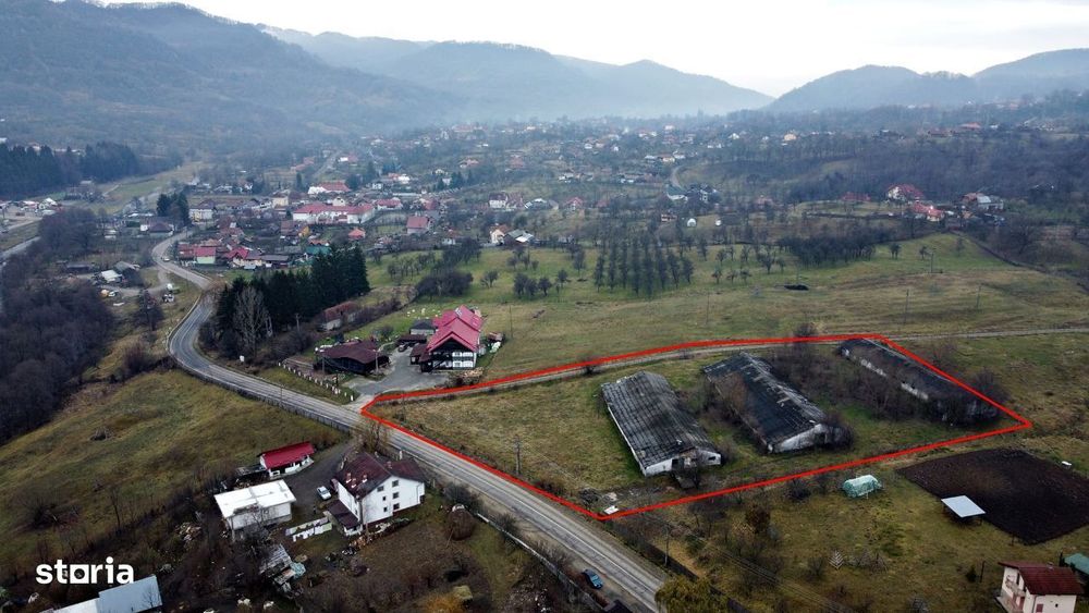 Teren + 3 hale de vânzare în comuna Corbeni, Județ Argeș,