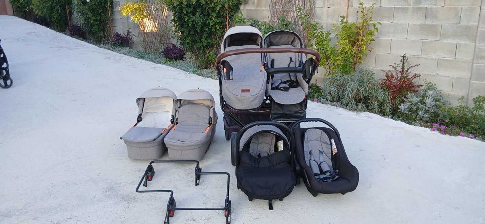 Количка за близнаци Dorjan Quick Twin 3в1