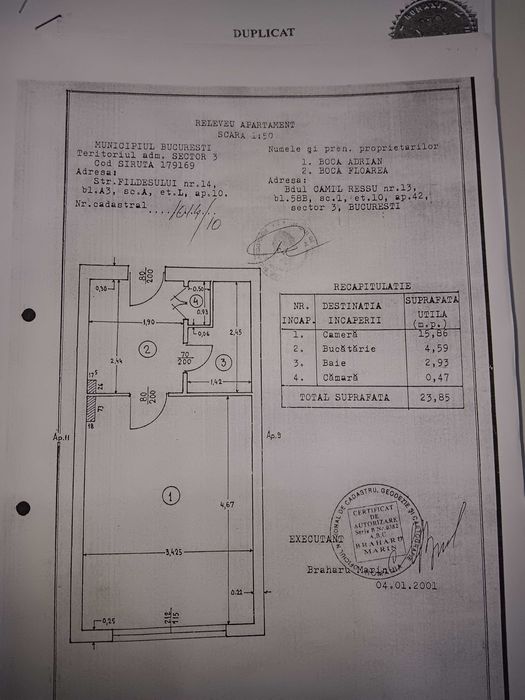 PROPRIETAR inchiriez garsoniera 24mp, zona Campia Libertatii, Parc Al. I. Cuza