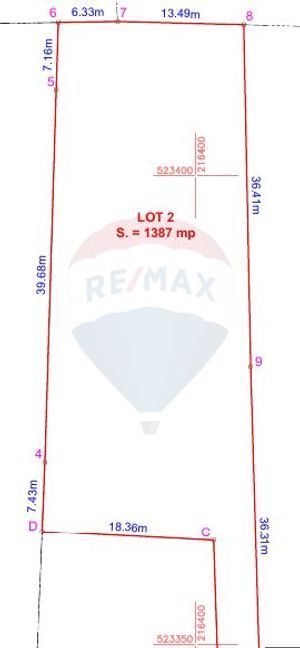 Teren de vânzare, 1387 mp, Aradul Nou