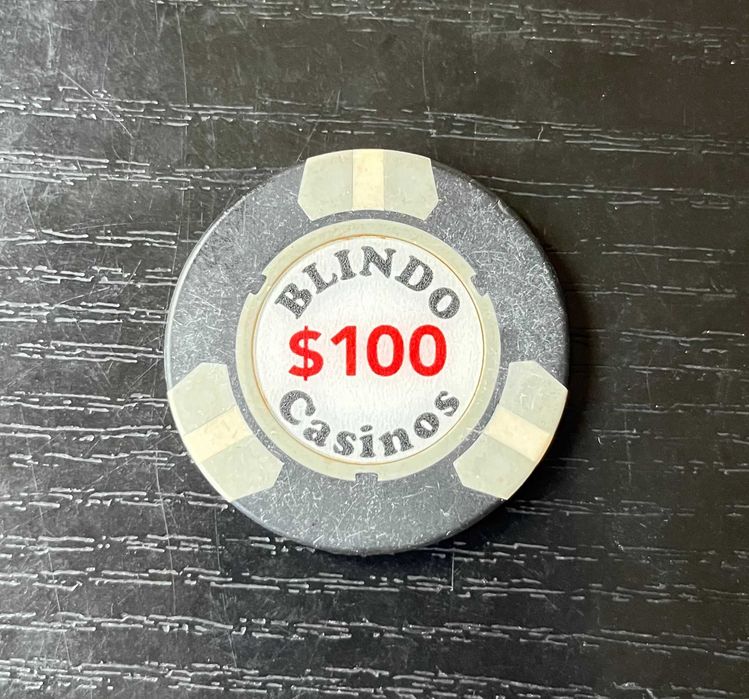 Jeton Casino Blindo București $100 – Piesă Rară de Colecție Anii 90