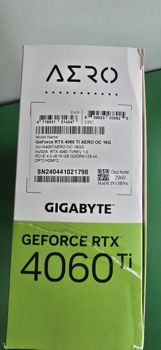 Nvidia GeForce 4060 ti 16gb