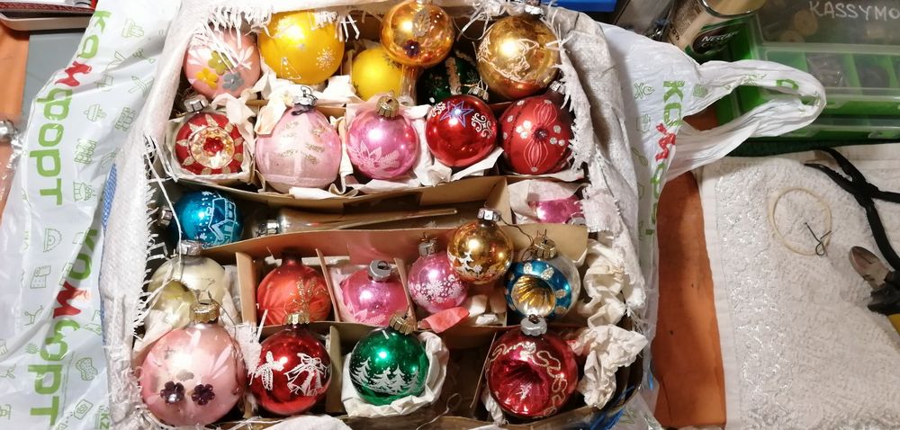 Новогодние ёлочные игрушки (ГДР)
