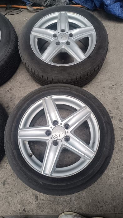 • Продавам джанти 16ки 5х112 66.6 / 57.1 в ДОБРО състояние с гумите