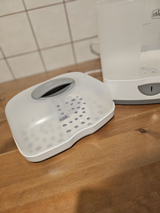 Sterilizator electric cu aburi Chicco 3 in 1 Steril Natural, 0luni+