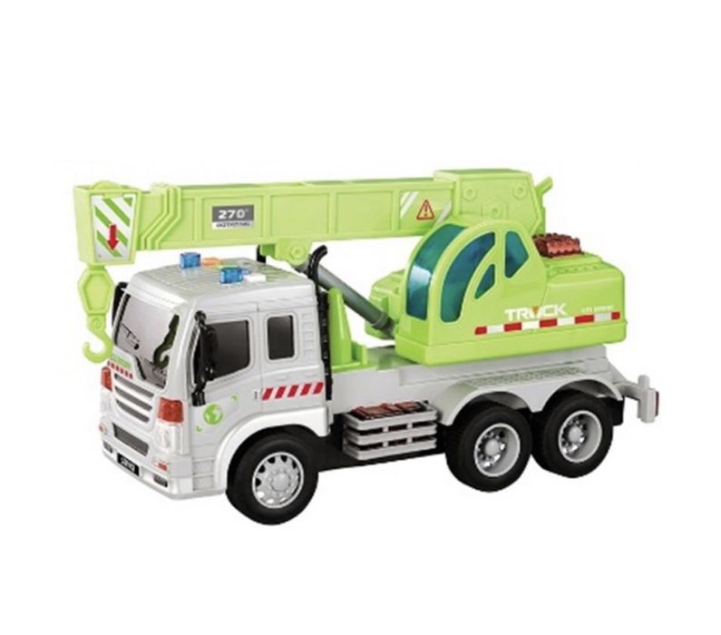 Интерактивна играчка камион с кран - със звуци