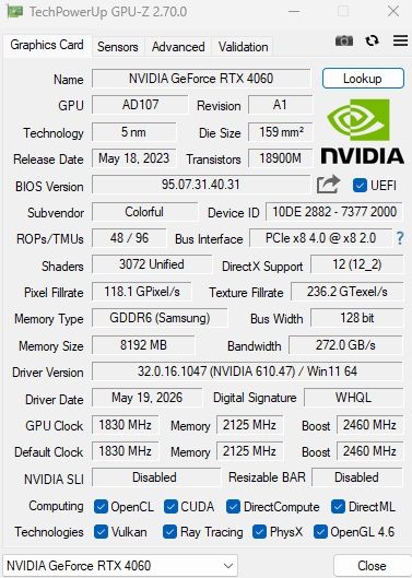 Компьютер i5-12400f RTX4060