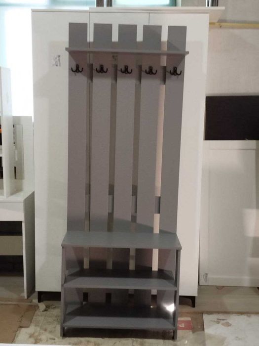 Вешалка напольная. Прихожая, Вешалка плюс обувница