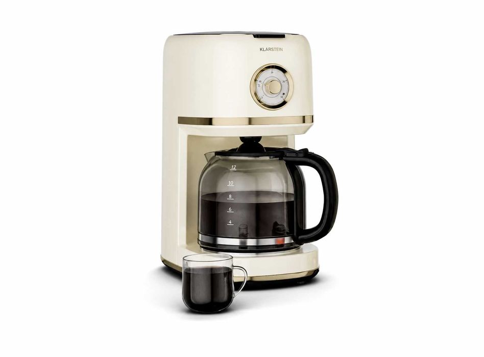 Cafetiera Klarstein Victoria, 900W, 1.5 litri, crem