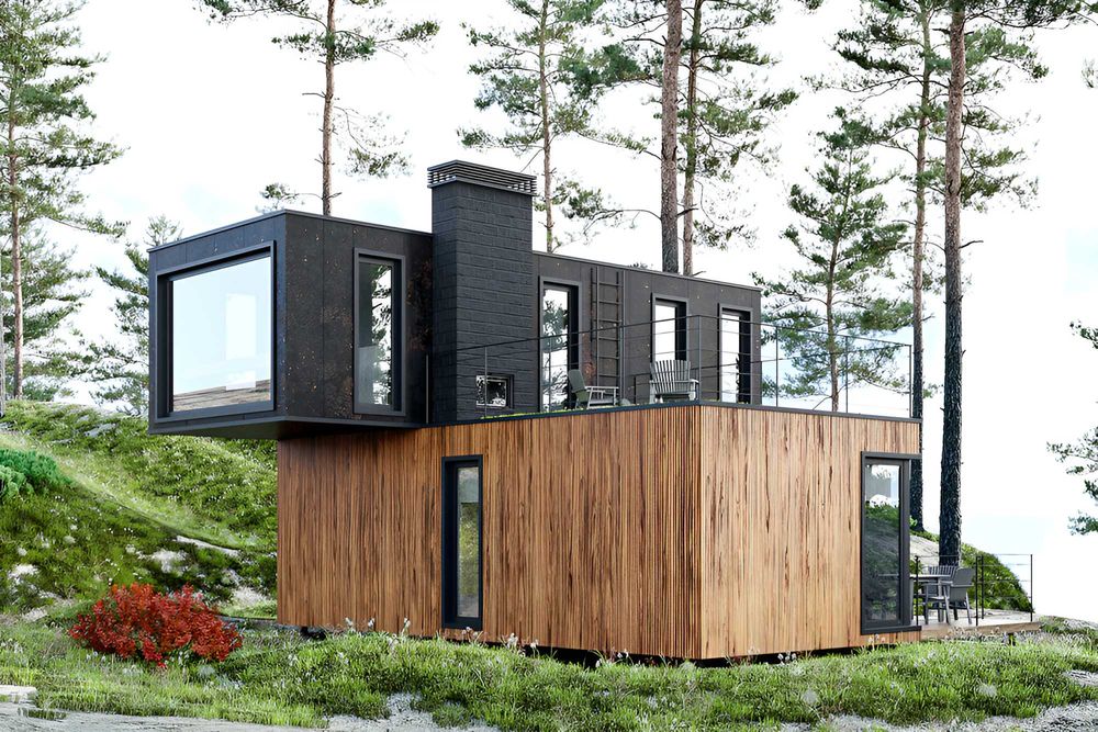 НА ИЗПЛАЩАНЕ – Модерна къща с 2 спални от морски контейнери, 70 кв.м