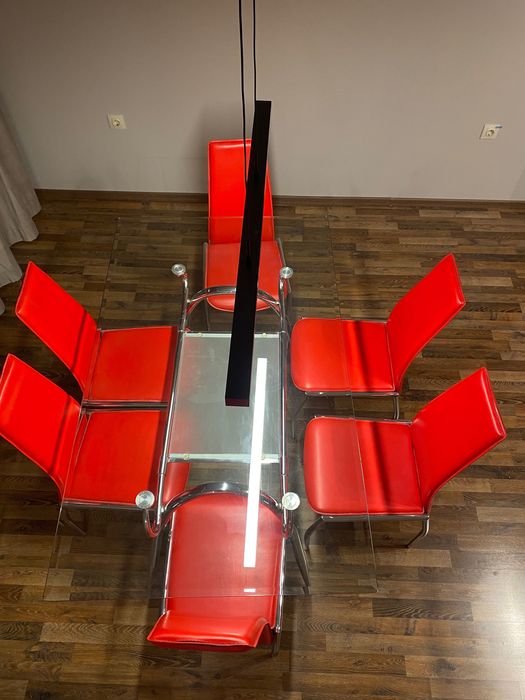 Трапезна маса и столове - 150x90x75 cm