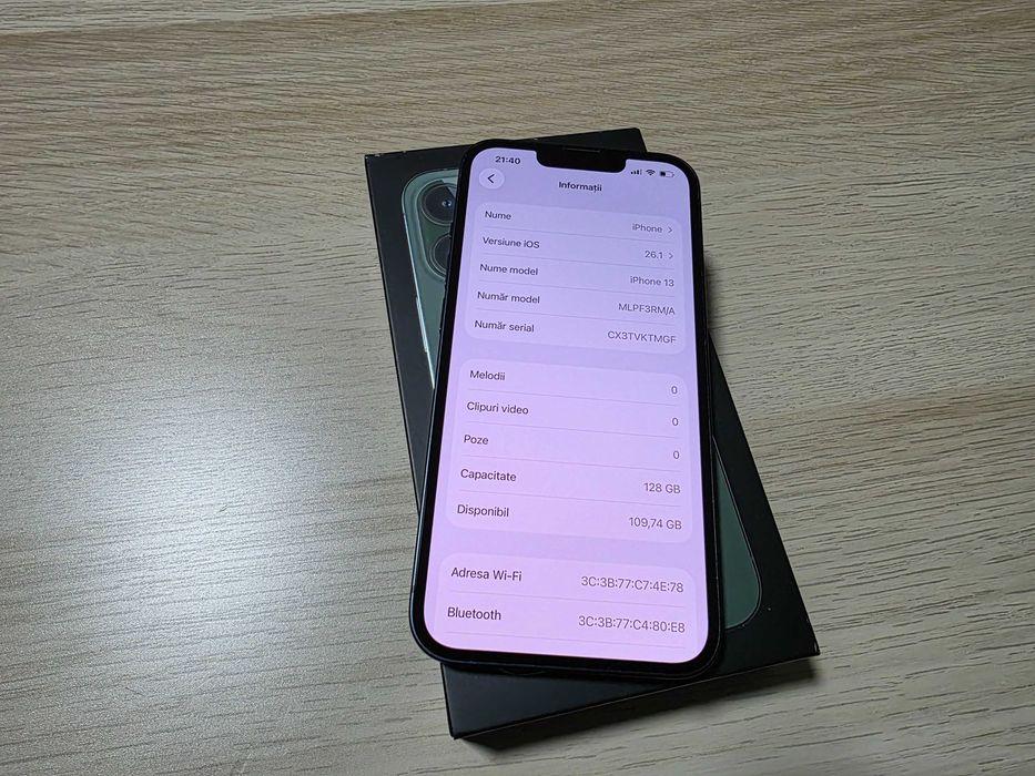 Iphone 13 black 128gb