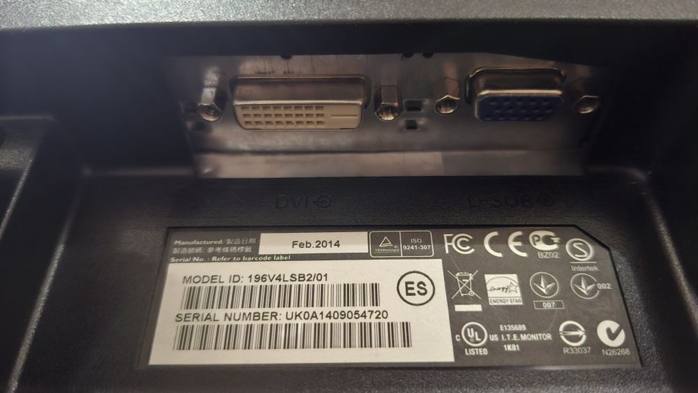 Монитор Philips 196V4L 60чистота кадров