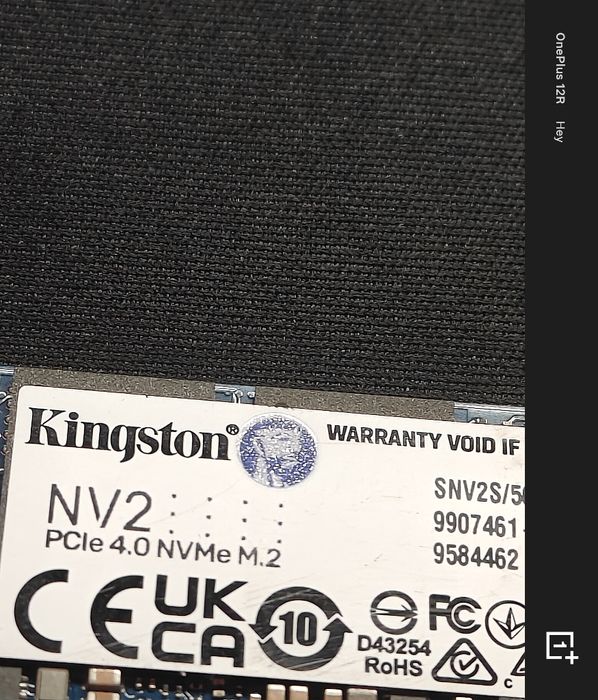 SSD накопитель Kingston 500G