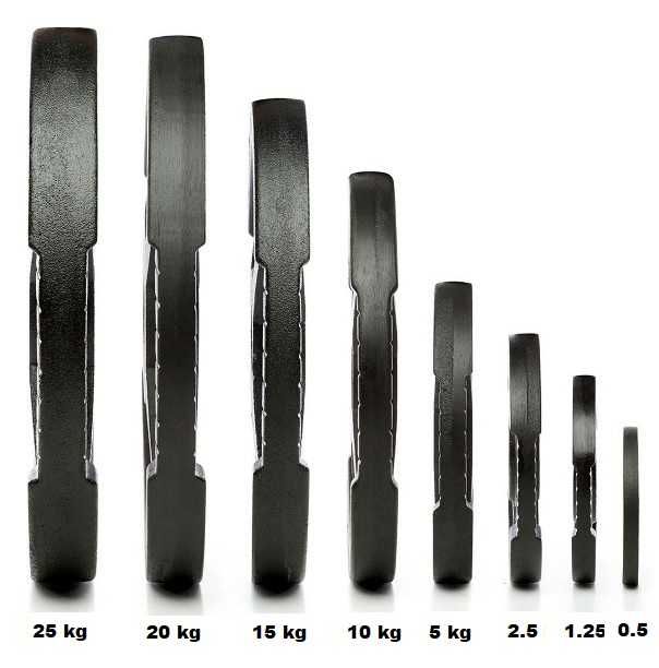Чугунени Тежести ATX ø30 мм - 2×5 кг , Метални Дискове за Щанга