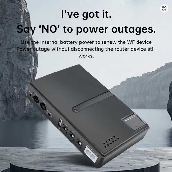 Mini UPS router modem camere supraveghere cu baterii 18650